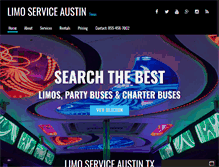 Tablet Screenshot of limoservicesaustin.com